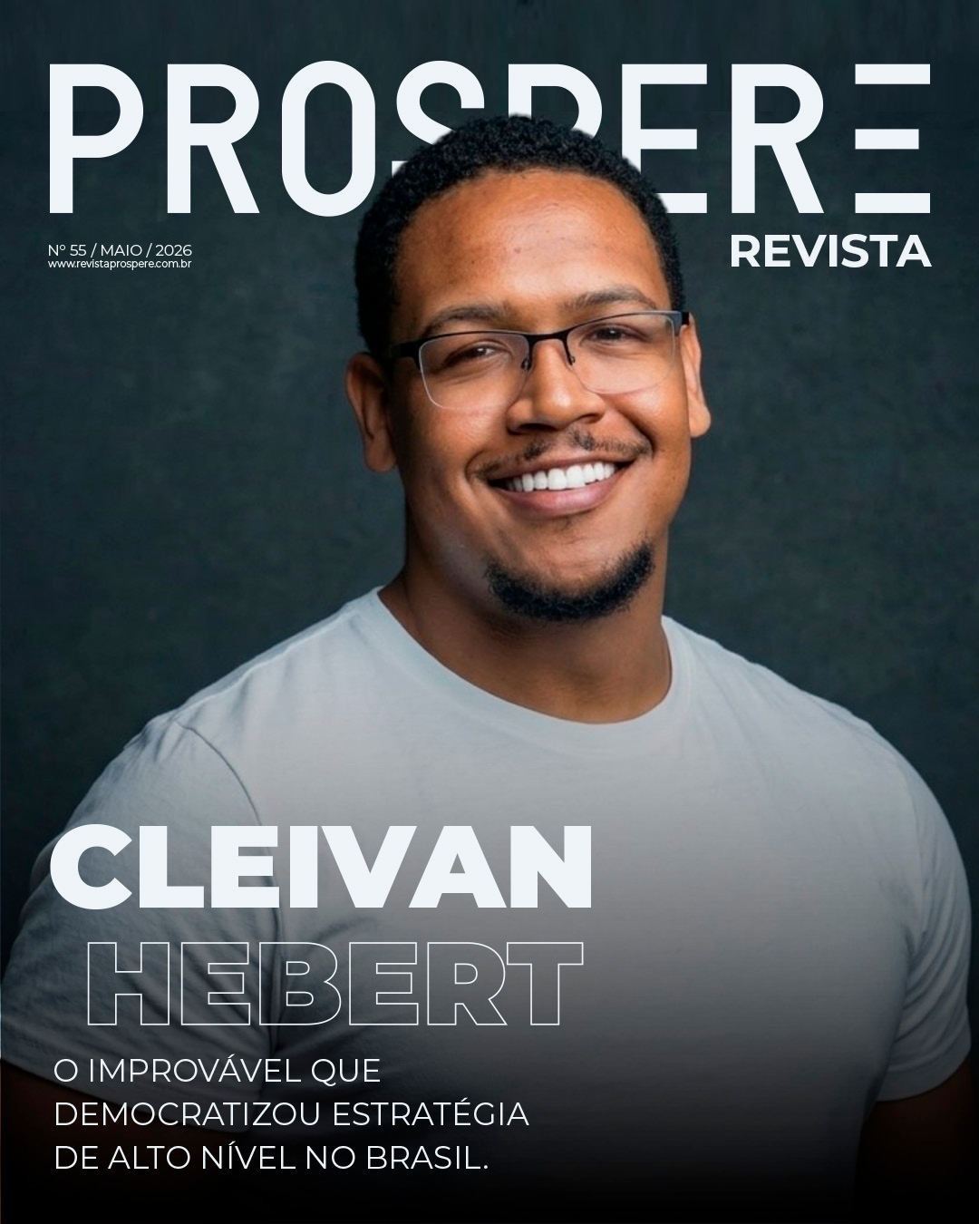 Cleivan Hebert na capa da Revista Prospere